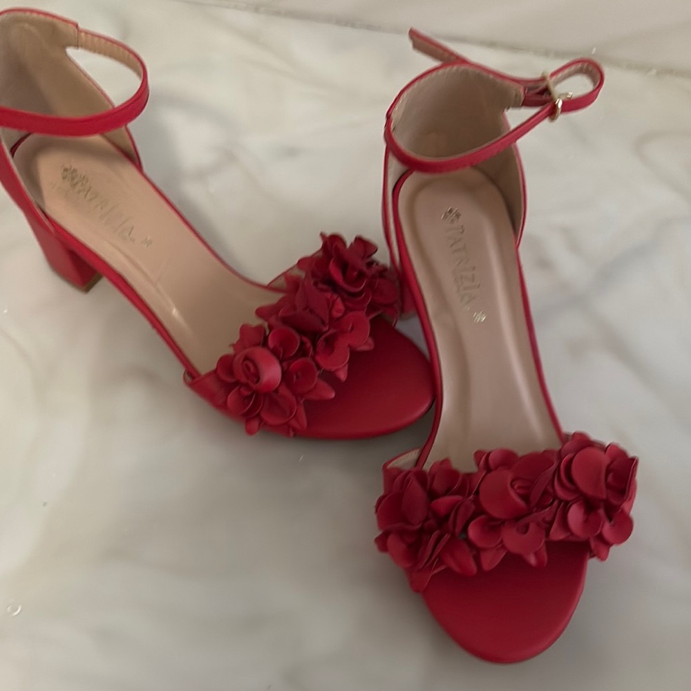 Red Floral Women's Sandals